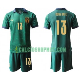 Italia Alessio Romagnoli 13 Bambino Maglia Terza Euro 2020 Manica Corta (+ Pantaloncini)